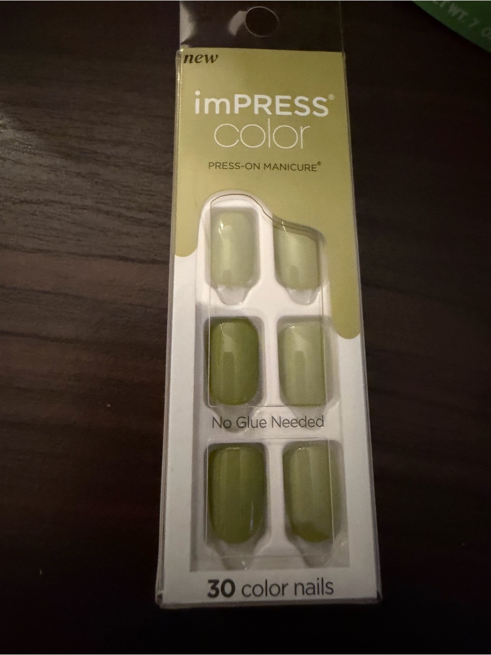 imPRESS Color Olive Green Press-On Nails - 30 Pack